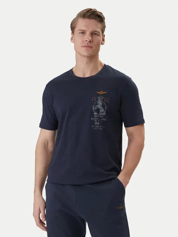 aeronautica militare Aeronautica Militare T-shirt 261TS2543UJ00686 Tamnoplava Regular Fit