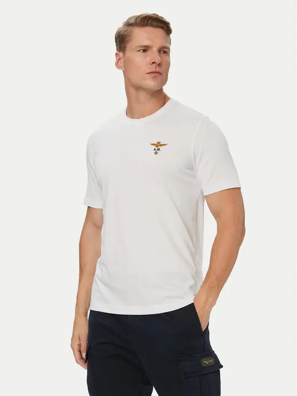 aeronautica militare Aeronautica Militare T-shirt 262TS1580UJ00372 Bijela Regular Fit