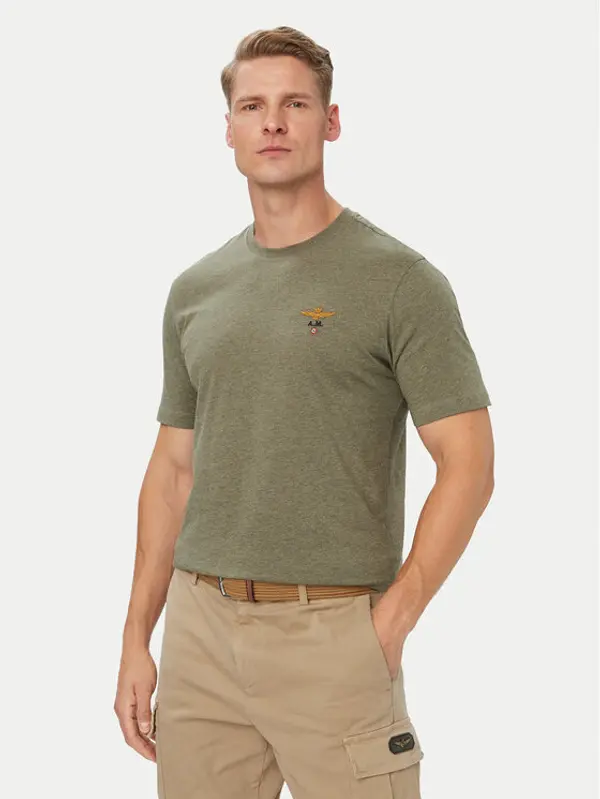 aeronautica militare Aeronautica Militare T-shirt 262TS1580UJ00372 Kaki Regular Fit
