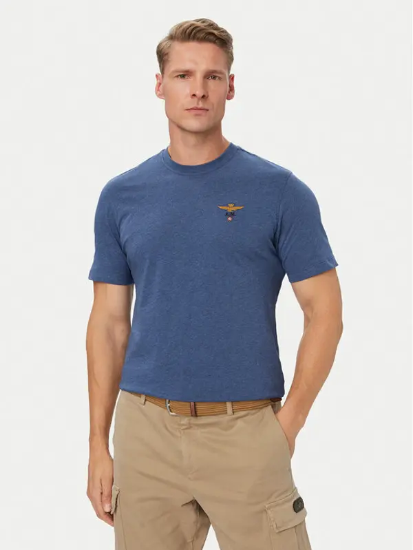 aeronautica militare Aeronautica Militare T-shirt 262TS1580UJ00372 Plava Regular Fit