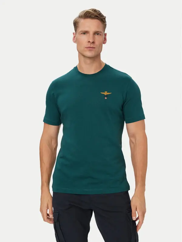aeronautica militare Aeronautica Militare T-shirt 262TS1580UJ00372 Tamno zelena Regular Fit