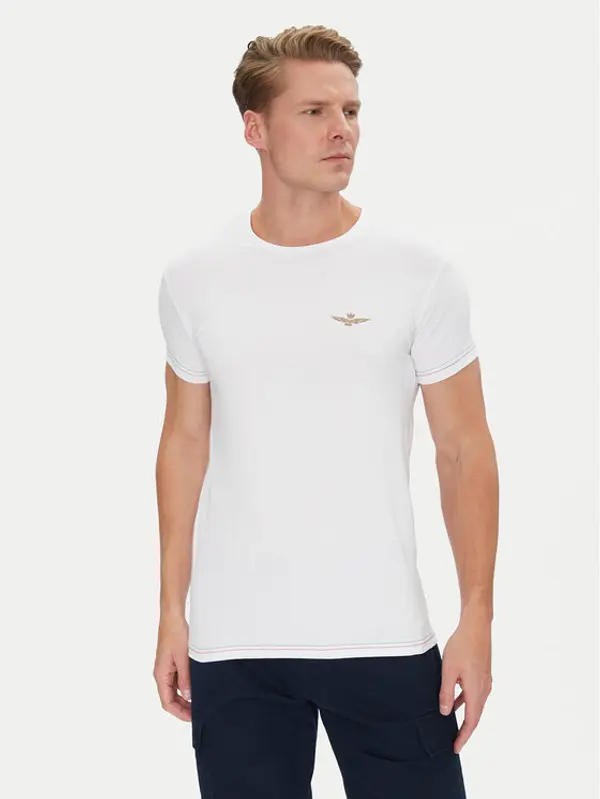 aeronautica militare Aeronautica Militare T-shirt AM1UTI003 Bijela Regular Fit