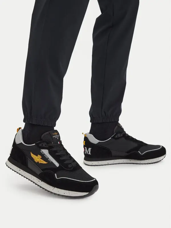 aeronautica militare Aeronautica Militare Tenisice 261SC0288UCT03545 Crna