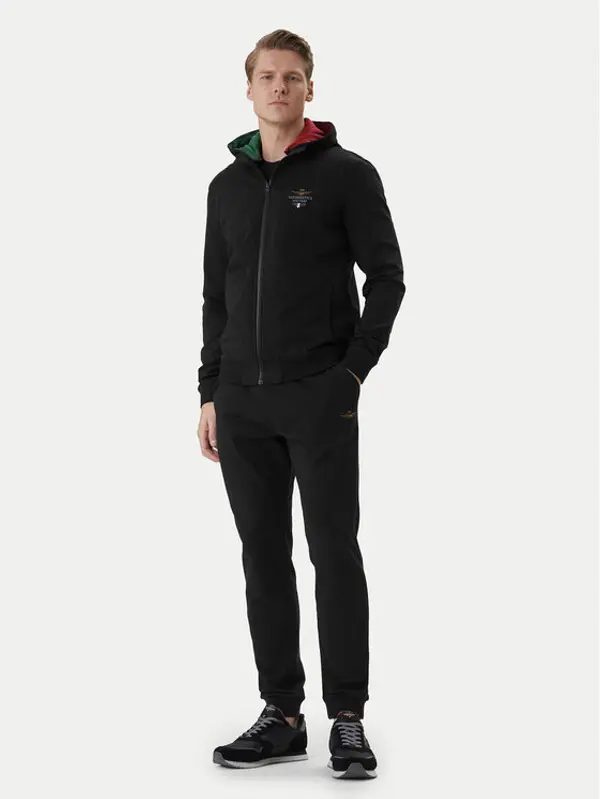 aeronautica militare Aeronautica Militare Trenerka 261TF0108UF00674 Crna Regular Fit