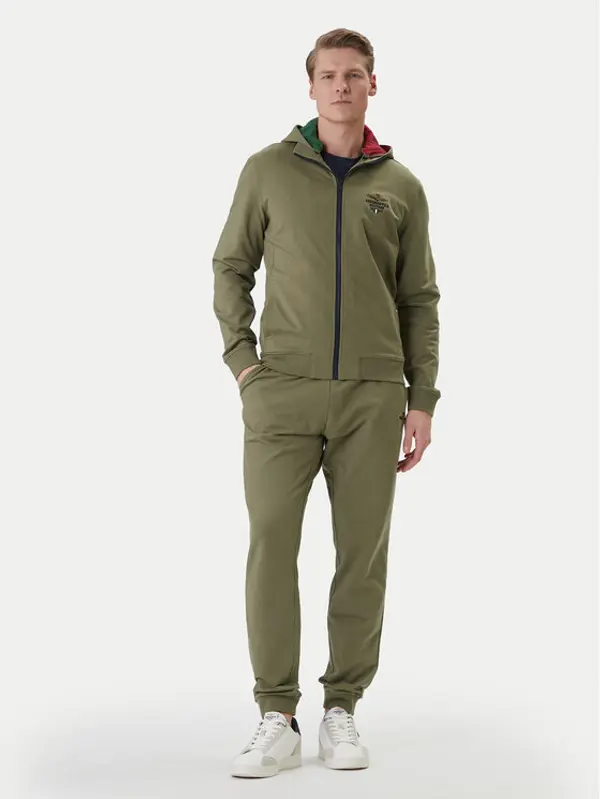 aeronautica militare Aeronautica Militare Trenerka 261TF0108UF00674 Zelena Regular Fit