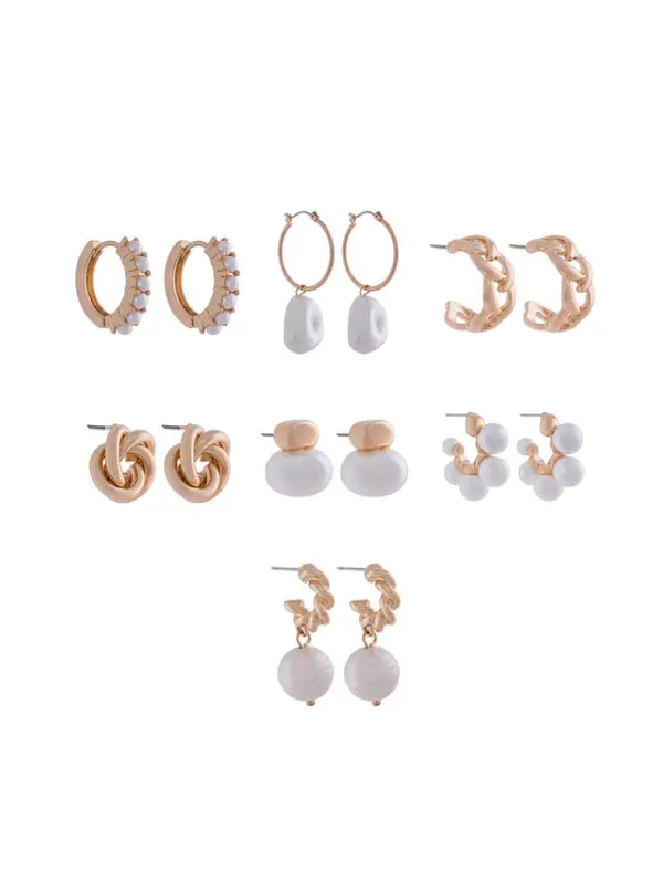 ALDO Aldo Set naušnice Sevenlooks 14088487 Zlatna