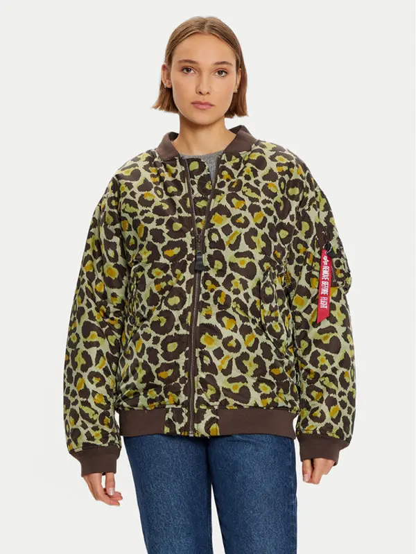 alpha industries Alpha Industries Bomber 108010C Zelena Regular Fit