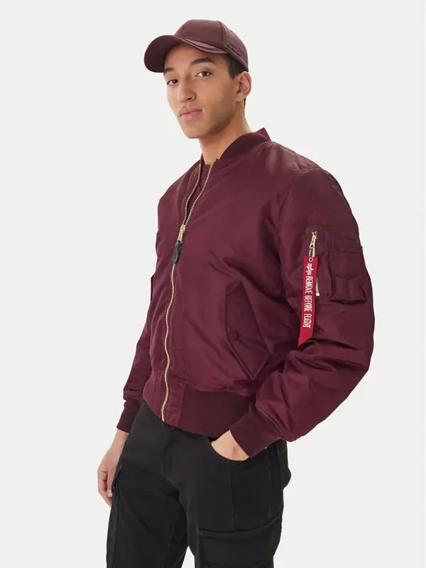 Alpha Industries Alpha Industries Bomber 258500 Tamnocrvena Regular Fit