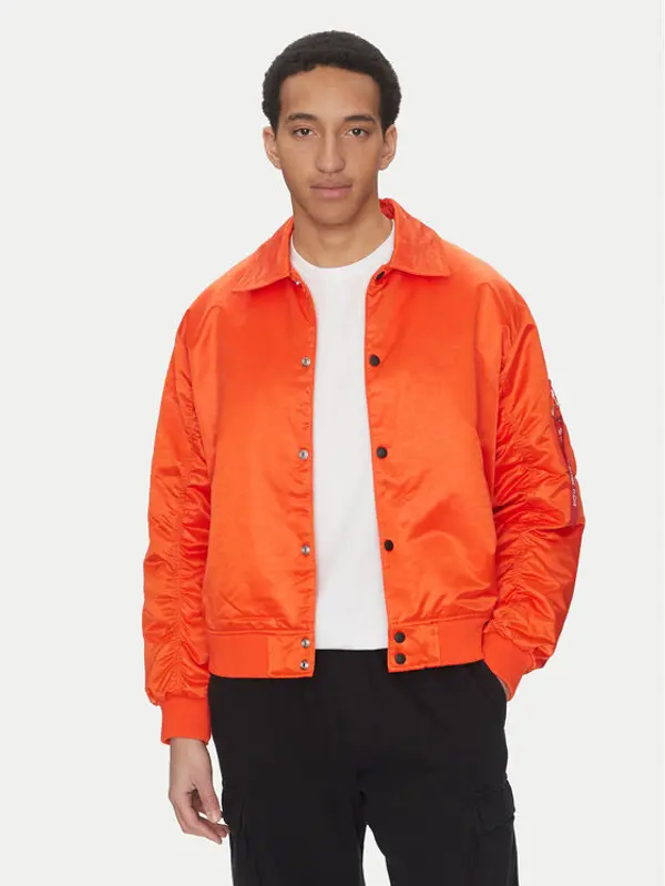 alpha industries Alpha Industries Bomber Coach Logo 156145 Narančasta Regular Fit