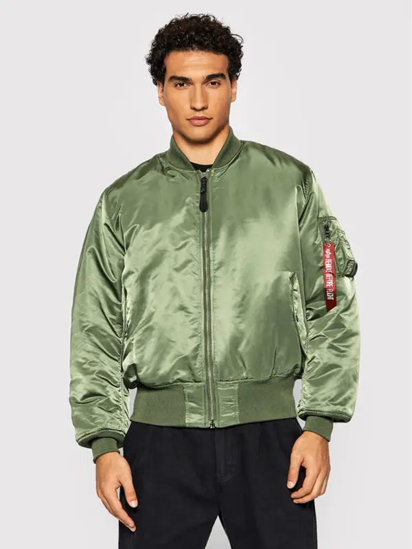 alpha industries Alpha Industries Bomber Ma-1 100101 Zelena Regular Fit