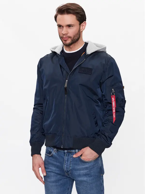 alpha industries Alpha Industries Bomber MA-1 196108 Tamnoplava Regular Fit