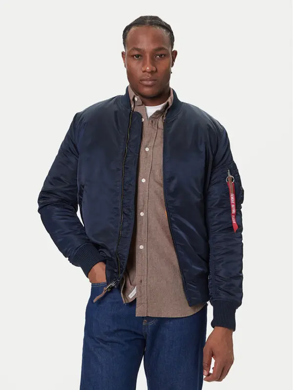 Alpha Industries Alpha Industries Bomber Ma-1 Vf 59 Long 168100 Tamnoplava Slim Fit