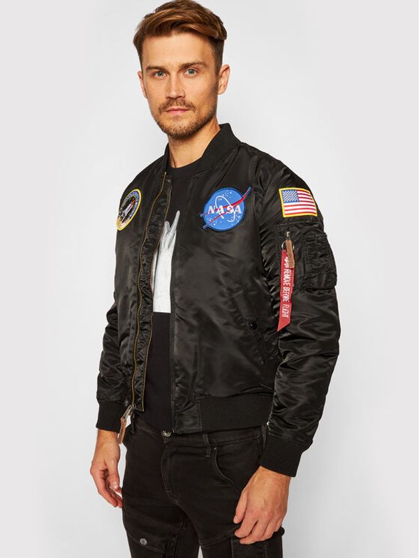 Alpha Industries Alpha Industries Bomber Nasa 166107 Crna Regular Fit