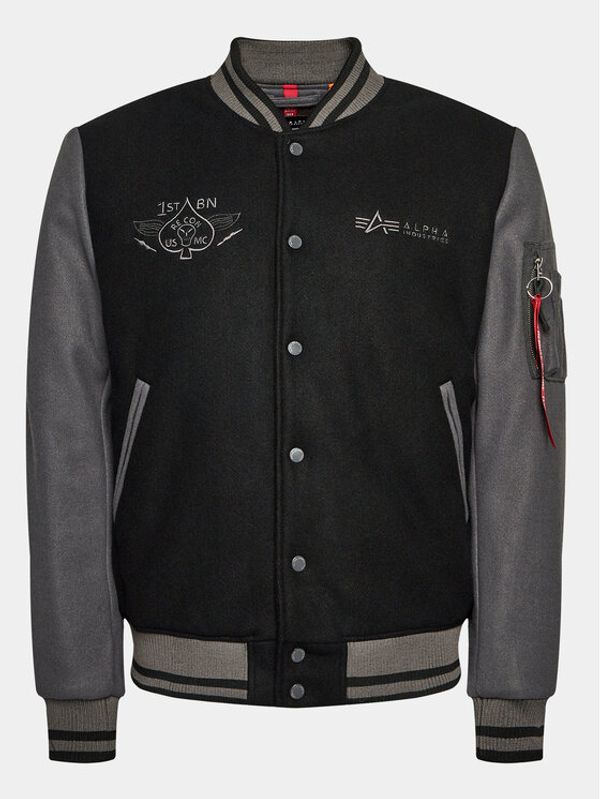 Alpha Industries Alpha Industries Bomber Varsity Air Force 138107 Crna Regular Fit