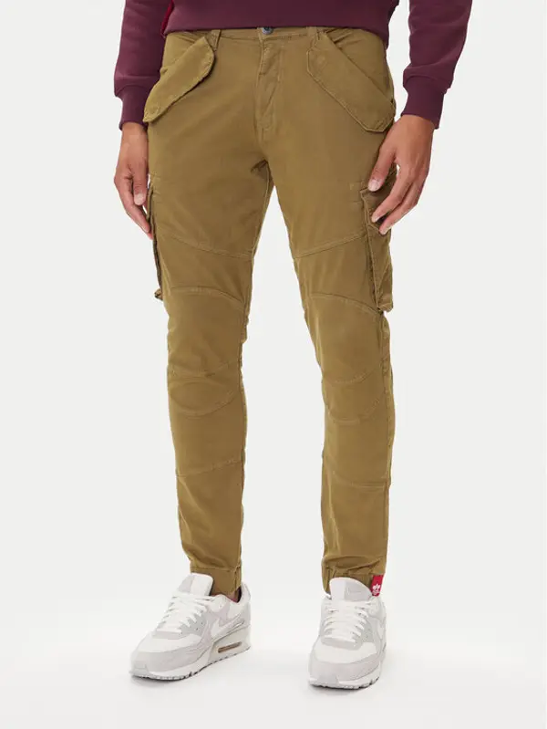 Alpha Industries Alpha Industries Hlače Combat 126215 Zelena Slim Fit