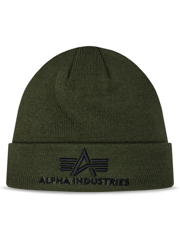 Alpha Industries Alpha Industries Kapa 3D Beanie 168910 Zelena