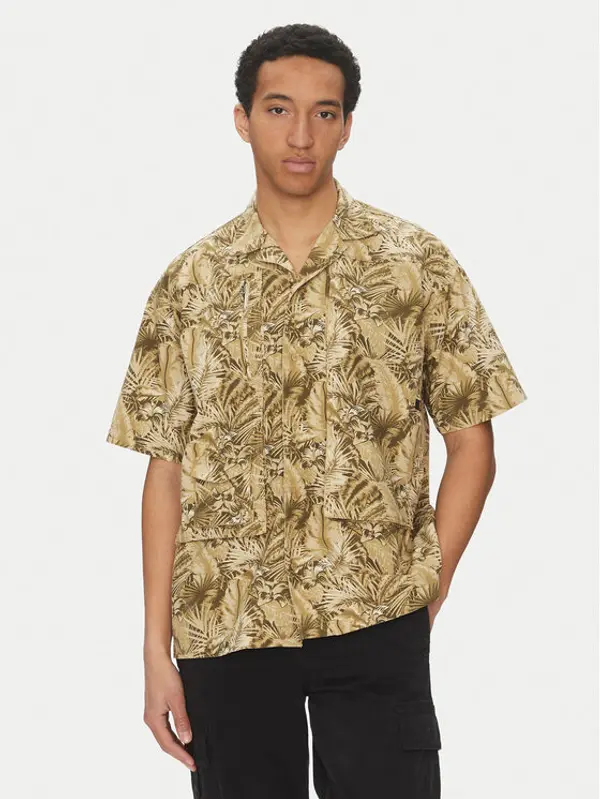 alpha industries Alpha Industries Košulja Honolulu Safari 156139 Zelena Loose Fit