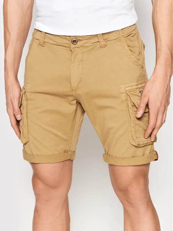 alpha industries Alpha Industries Kratke hlače Crew 176203 Bež Regular Fit
