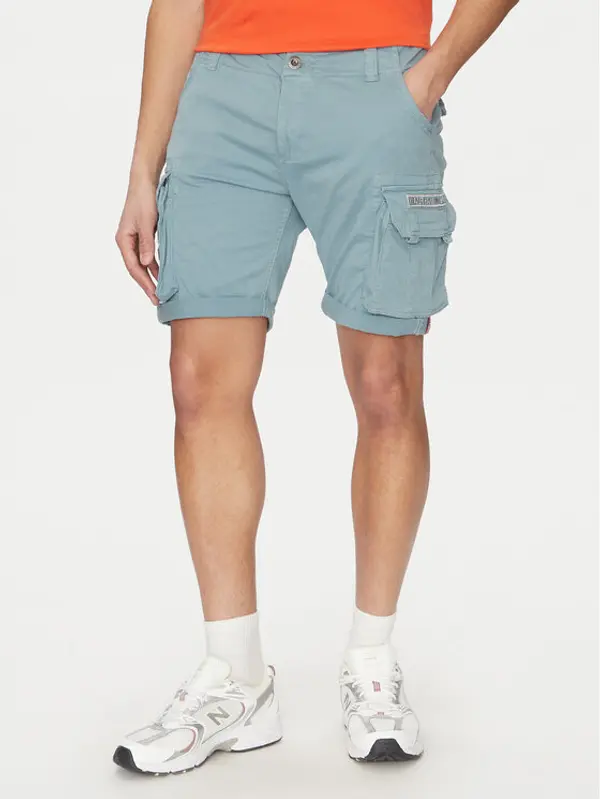 Alpha Industries Alpha Industries Kratke hlače Crew 176203 Plava Slim Fit