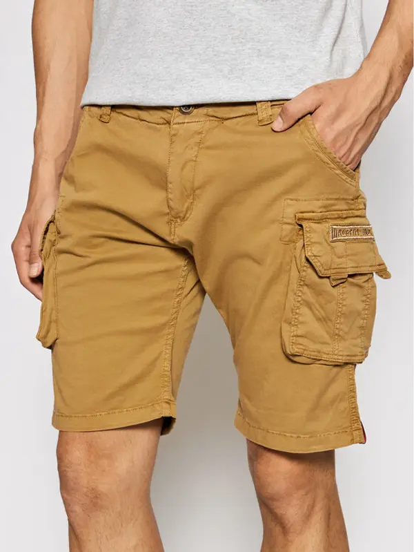 Alpha Industries Alpha Industries Kratke hlače Crew 176203 Smeđa Slim Fit