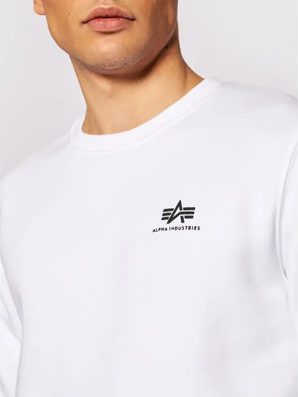 Alpha Industries Alpha Industries Majica dugih rukava Basic 188307 Bijela Regular Fit