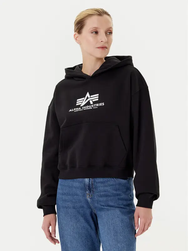 Alpha Industries Alpha Industries Majica dugih rukava Basic 258040 Crna Regular Fit