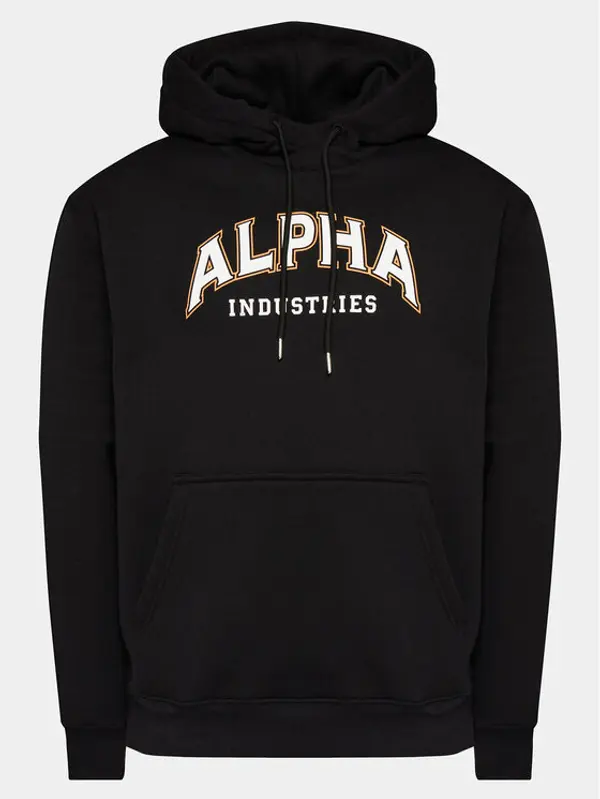 alpha industries Alpha Industries Majica dugih rukava College 146331 Crna Regular Fit