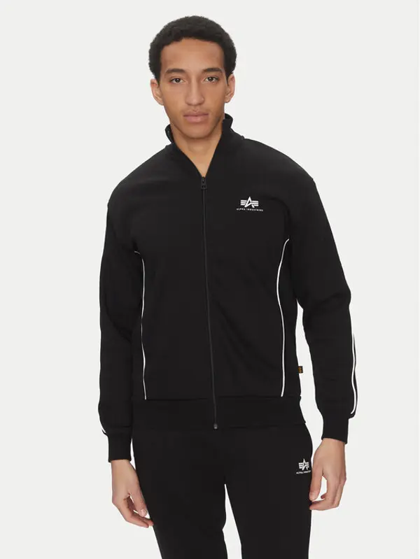 Alpha Industries Alpha Industries Majica dugih rukava Small Logo 156305 Crna Regular Fit