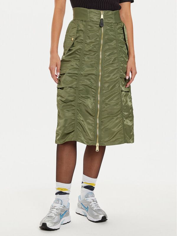 Alpha Industries Alpha Industries Midi suknja 148067 Zelena Regular Fit