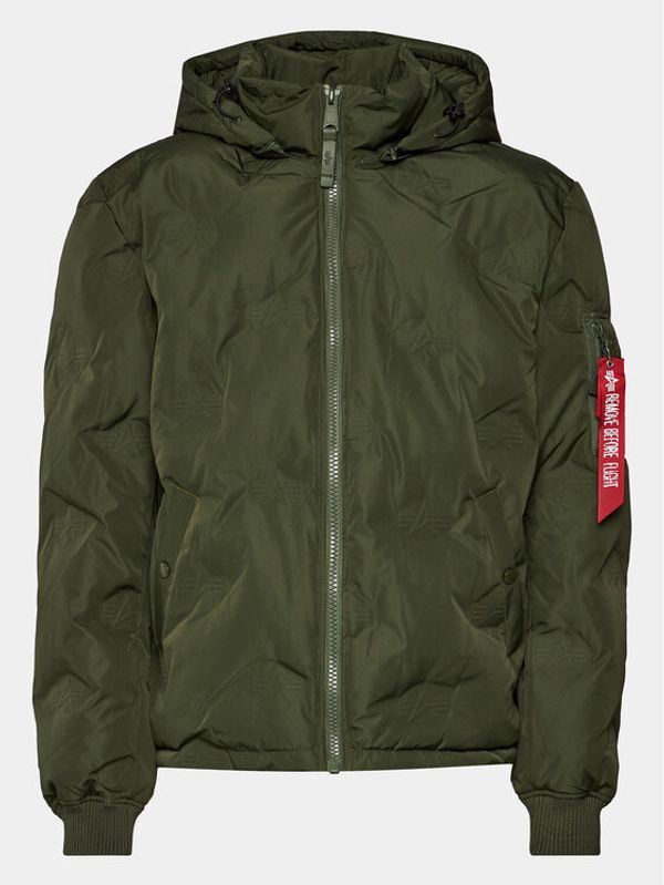 Alpha Industries Alpha Industries Pernata jakna Logo 108107 Zelena Regular Fit