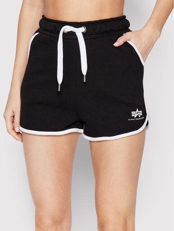 Alpha Industries Alpha Industries Sportske kratke hlače Contrast 106056 Crna Regular Fit