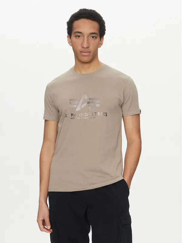 alpha industries Alpha Industries T-shirt Basic 100501 Bež Regular Fit