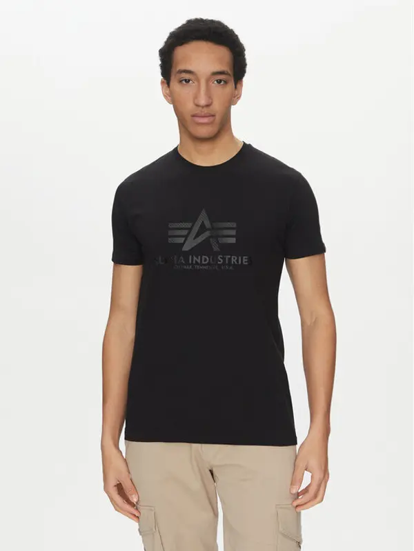 Alpha Industries Alpha Industries T-shirt Basic 100501 Crna Regular Fit