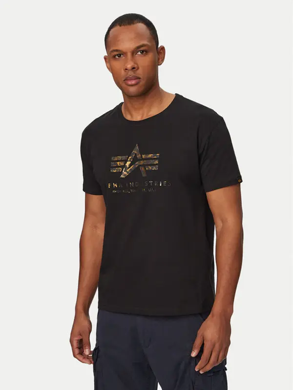 alpha industries Alpha Industries T-shirt Basic Effect 100501EP Crna Regular Fit