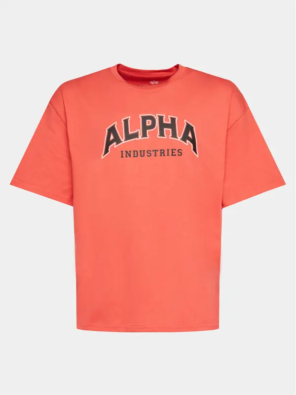 alpha industries Alpha Industries T-shirt College 146501 Crvena Relaxed Fit