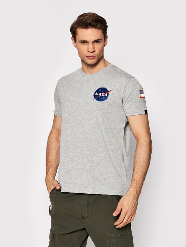 Alpha Industries Alpha Industries T-shirt Space Shuttle 176507 Siva Regular Fit