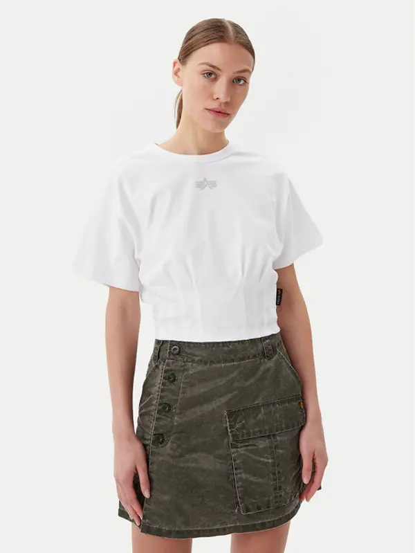 alpha industries Alpha Industries T-shirt Waisted 148070 Bijela Regular Fit