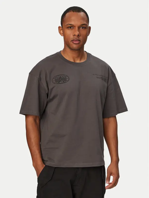 alpha industries Alpha Industries T-shirt World Logo 258514 Siva Regular Fit