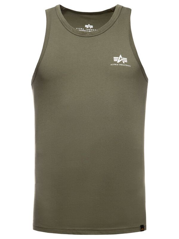 Alpha Industries Alpha Industries Tank top Small Logo Tank 196541 Zelena Regular Fit