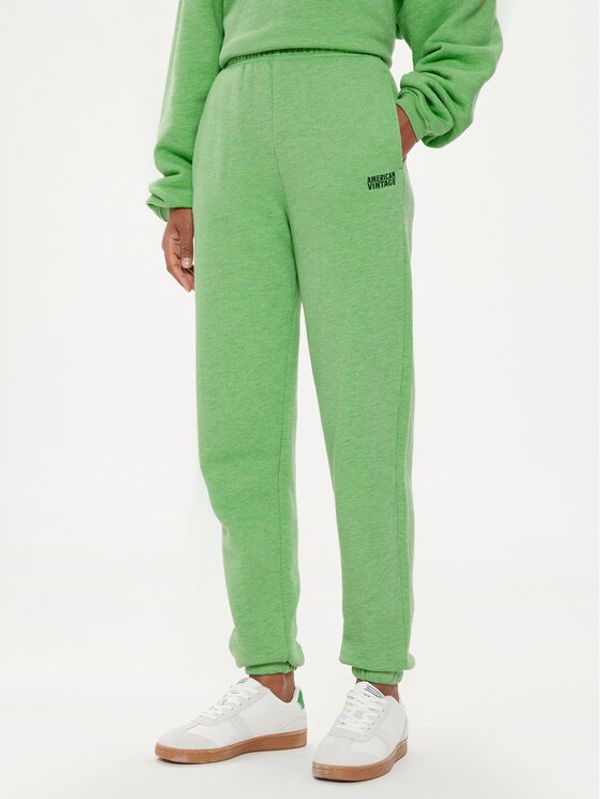 American Vintage American Vintage Donji dio trenerke Doven DOV05AE24 Zelena Regular Fit