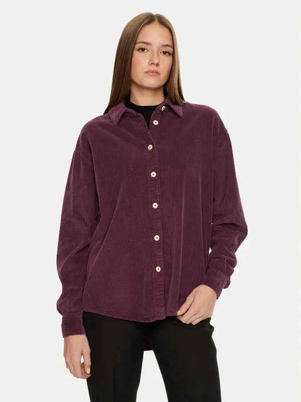 American vintage American Vintage Košulja PADO06AH24 Ljubičasta Loose Fit