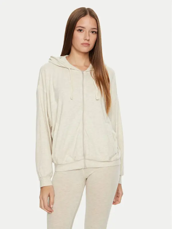 American vintage American Vintage Majica dugih rukava Ypawood YPA03BH24 Écru Loose Fit