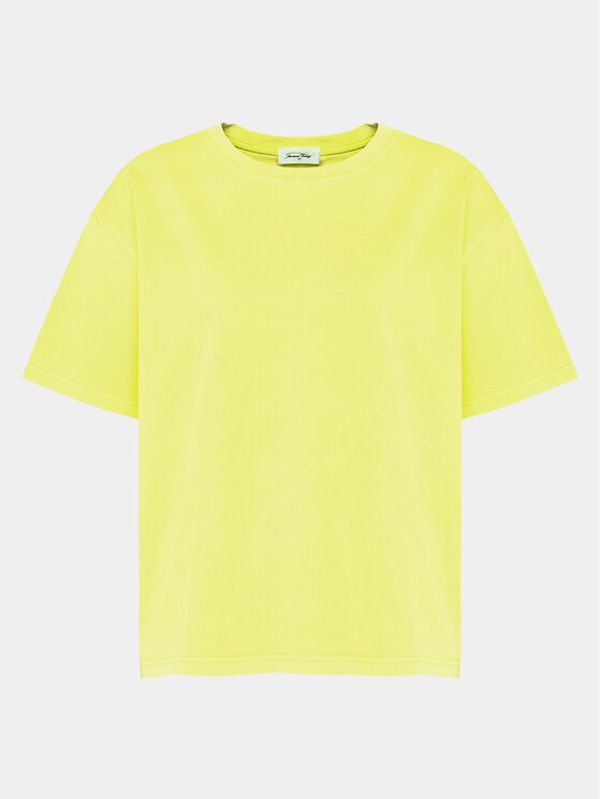 American Vintage American Vintage T-shirt Fizvalley FIZ02AE24 Žuta Regular Fit