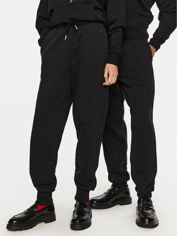AMI PARIS AMI PARIS Donji dio trenerke UTR240.JE0091 Crna Regular Fit