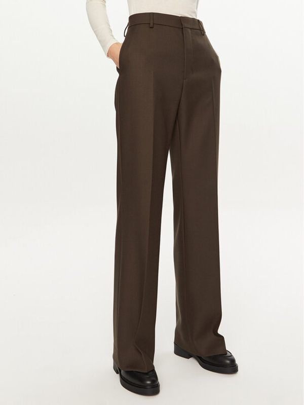 AMI PARIS AMI PARIS Hlače FTR435.WV0053 Smeđa Flare Fit