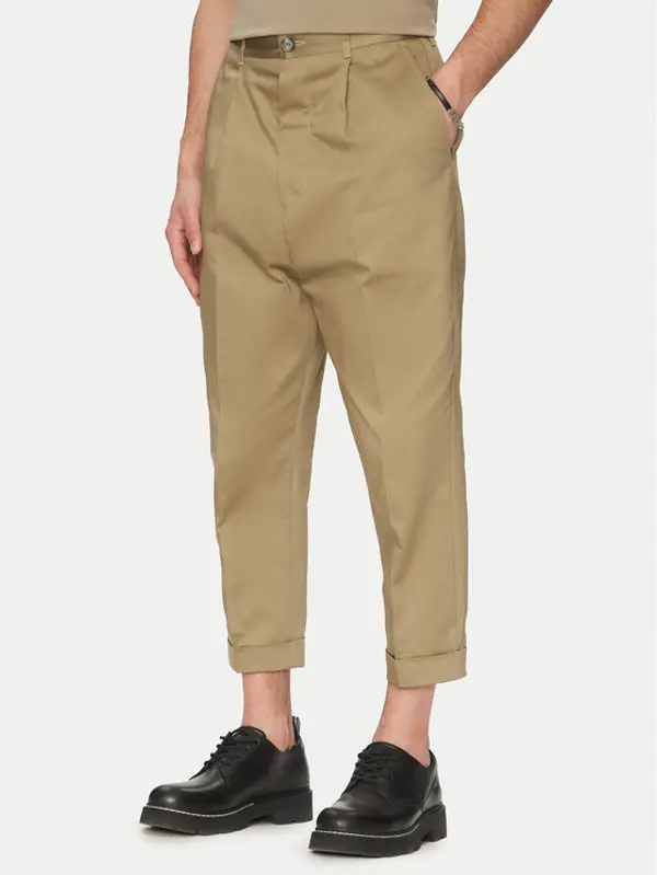 AMI Paris AMI Paris Hlače HTR121.CO0103 Kaki Oversize