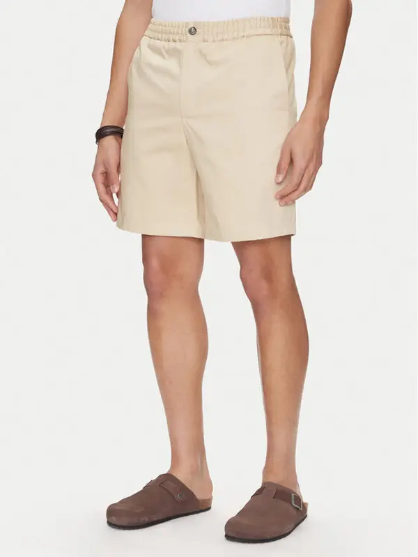 AMI Paris AMI Paris Kratke hlače HSO303.CO0103 Bež Regular Fit