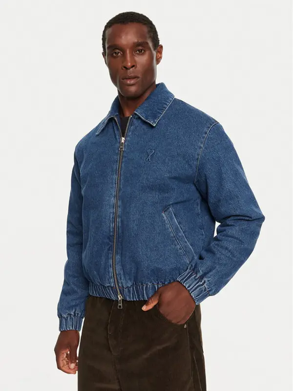 AMI Paris AMI Paris Traper jakna HJK020DE0031 Plava Regular Fit