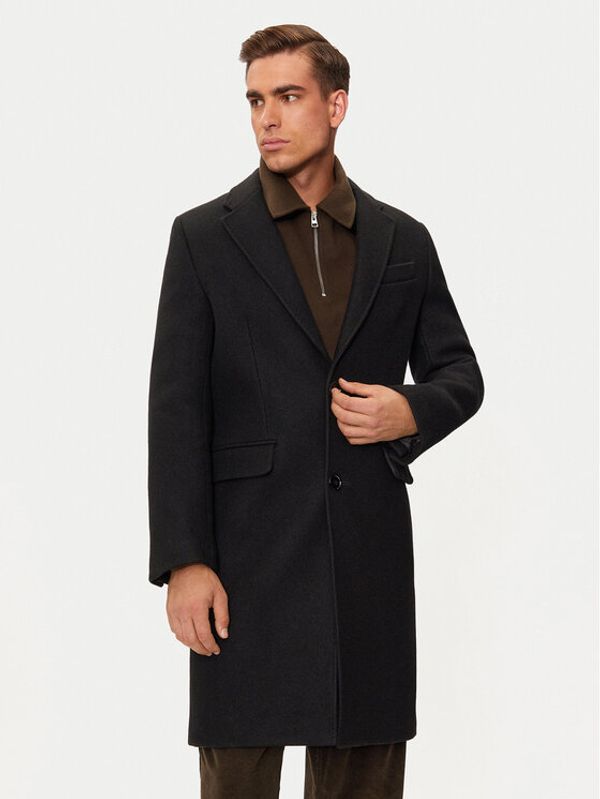 AMI PARIS AMI PARIS Vuneni kaput HCO010.WV0049 Crna Regular Fit