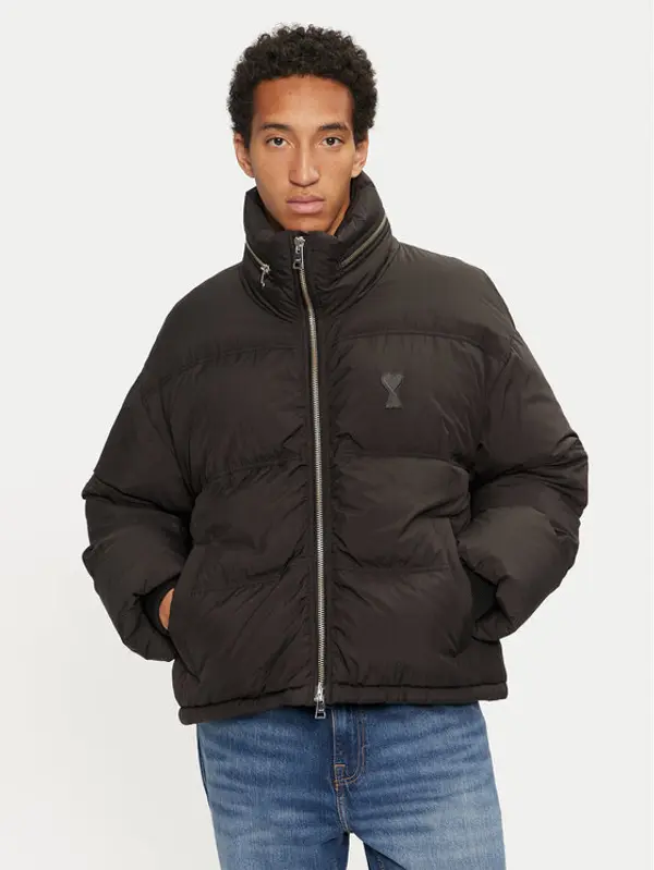 AMI Paris AMI Paris Zimska jakna HJK403.PA0009 Crna Regular Fit